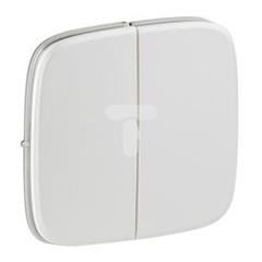 VALENA ALLURE Klawisz łącznika: schodowego podwójnego lub świecznikowego lub przycisku podwójnego przełącznikanego no/nc perłowy