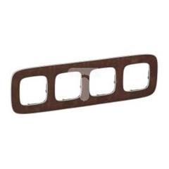 VALENA ALLURE Ramka poczwórna skóra 754454