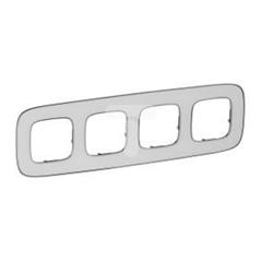 VALENA ALLURE Ramka poczwórna lustro białe 754424