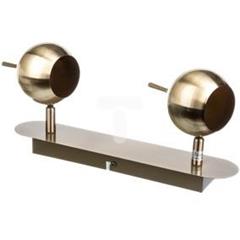 Oprawa 2x50W 230V GU10 z żarówką 300x60x150mm antyczny mosiądz OSCAR-2