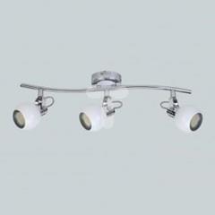 Oprawa 3x50W 230V GU10 z żarówką 560x200mm RUDI-3 biała/chrom