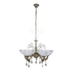 Żyrandol WIEN 5xE27 60W patyna/biały 5090551