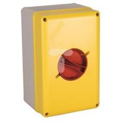 Wyłącznik awaryjny EMERGENCY w obudowie zółto-czerwony IP65 3X40A P208403