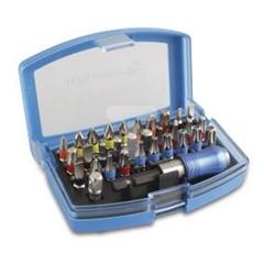 Zestaw końcówek wkrętakowych 1/4"" stal S2 32 elementy HT1S400