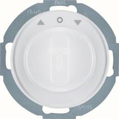 R.classic Łącznik żaluzjowy obrotowy z elementem centralnym i pokrętłem 1-biegunowy biały połysk 38112089