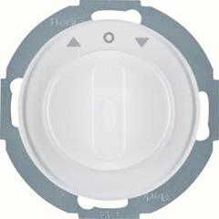 R.classic Łącznik żaluzjowy obrotowy z elementem centralnym i pokrętłem 2-biegunowy biały połysk 38122089