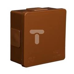 Puszka n/t hermetyczna pusta 86x86x40mm IP55 brąz VP 001-02 61.102