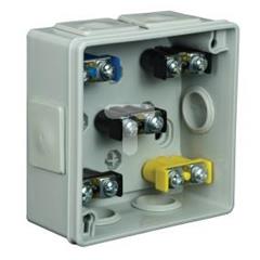 Puszka n/t hermetyczna z zaciskami 1-4mm2 86x86x40mm IP55 szara VP 022-53 61.130