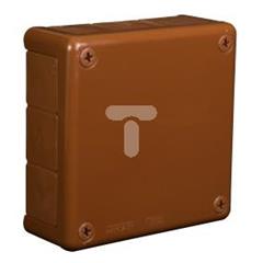 Puszka n/t hermetyczna pusta 118x118x46mm IP55 brąz VP 051-02 61.154