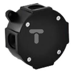 Puszka n/t hermetyczna pusta 79x79x37mm IP44 czarna VP 075-05 61.178