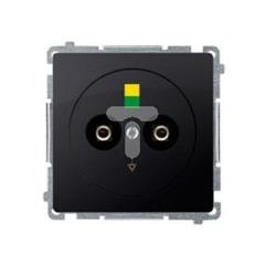 Simon Basic Gniazdo ekwipotencjalne - różnicy potencjałów. Podłączanie - : 2.5 4 6 mm2 grafit matowy BMGE.02/28