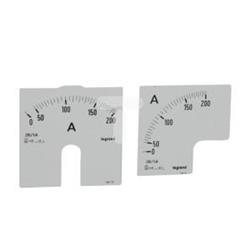 Skala do amperomierza montaż na drzwi rozdzielnicy 0-200A 014615