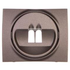 SISTENA LIFE Plakietka gniazda głośnikowego pojedynczego choco 771200