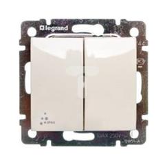 VALENA Łącznik schodowy podwójny kremowy 774198