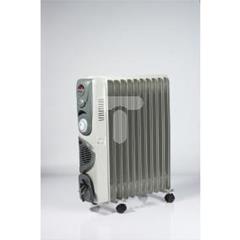 Grzejnik olejowy turbo+timer moc 11 żeberek 2500 W+400 W kolor szary VO0275