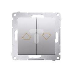 Simon 54 Przycisk żaluzjowy 16AX 250V srebrny mat DZP1A.01/43