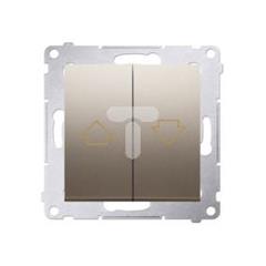Simon 54 Przycisk żaluzjowy 16AX 250V złoty mat DZP1A.01/44