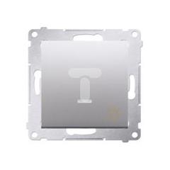 Simon 54 Przycisk /światło/ z podświetleniem LED 16AX 250V srebrny mat DS1AL.01/43