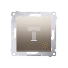 Simon 54 Przycisk /światło/ z podświetleniem LED 16AX 250V złoty mat DS1AL.01/44