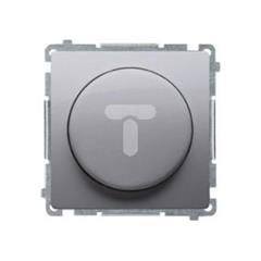 Simon Basic Ściemniacz naciskowo-obrotowy jednobiegunowy do LED ściemnialnych 230V srebrny mat BMS9L.01/43
