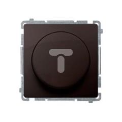 Simon Basic Ściemniacz naciskowo-obrotowy jednobiegunowy do LED ściemnialnych 230V czekoladowy BMS9L.01/47