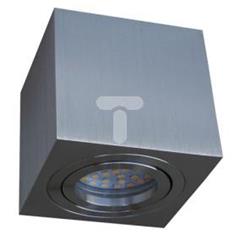 Oprawa natynkowa kwadratowa CUBE srebrny szczotkowany 1 x gu10  LUX05456