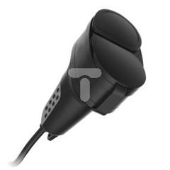 Gniazdo przenośne gumowe 10/16A 2x2P+Z  230V IP44 OR-AE-13117