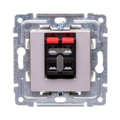 DANTE Gniazdo głośnikowe podwójne stereofoniczne inox 454171