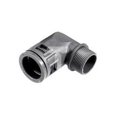 Dławnica kątowa do węża osłonowego M40 IP68 SILVYN KLICK 90 stopni 40x1,5/2 szara 55501220