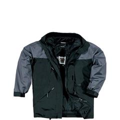 Kurtka ocieplana ALASKA czarno-szara L ALASKGRGT