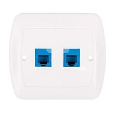 Simon Akord Gniazdo telefoniczne podwójne 2xRJ12 białe AT2/11 WMAT-4020xx-1012