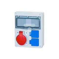 Rozdzielnica budowlana SYCYLIA 1x5P 16A 2x2P+Z 8 modułów ITALINE ITA00117 ELIT50527