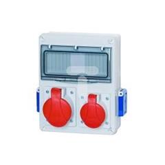 Rozdzielnica budowlana NEAPOL 1x5P 16A 1X5P 32A 2x2P+Z 8 modułów ITALINE ITA00119 ELIT50529