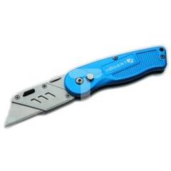 Nóż z ostrzem trapezowym aluminium 1 ostrze składany SKS HT4C623