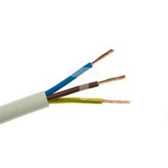 Przewód warsztatowy H05VV-F (OWY) 3x1,5 żo biały /50m/