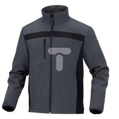 Kurtka Softshell z poliestru i elastynu czarno-szara rozmiar L LULE2GRGT