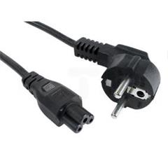 Kabel zasilający LAPTOP (MIKI) IEC 7/7 - IEC 320 C5 1.8m VDE czarny CA-C5CA-11CC-0018-BK