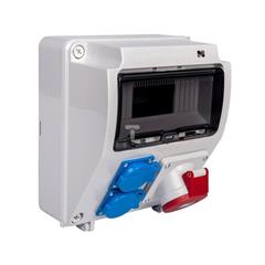 Rozdzielnica budowlana 9 modułów 2x2P+Z 5P/16A RS-9 6231-00