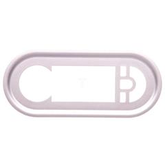 CELIANE Plakietka do termostatu / tunera RDS z wyświetlaczem tytanowa 068542