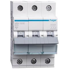 Wyłącznik nadprądowy 3P B 20A 6kA AC MBN320E