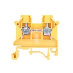 Złączka szynowa 2-przewodowa 4mm2 żółta NOWA ZSG 1-4.0Nz 11321314