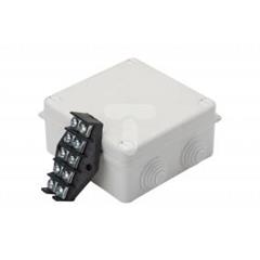 Puszka odgałęźna z zaciskami 5-torowa dla Cu do 10mm2 IP55 biała PK-4 135x135x65 0233-01