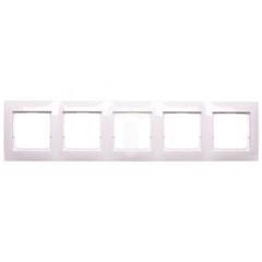 Simon 54 Premium Ramka pięciokrotna uniwersalna biała DRK5/11 WMDZ-0150xK-011