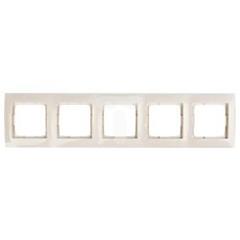 Simon 54 Premium Ramka pięciokrotna uniwersalna kremowa DRK5/41 WMDZ-0150xK-041