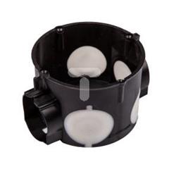 Puszka podtynkowa 60mm płytka z membranami przebiciowymi czarna E106-2K 83106007