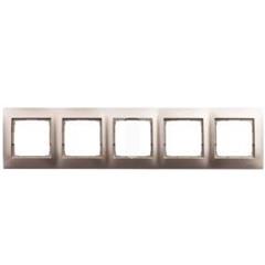 Simon 54 Premium Ramka pięciokrotna uniwersalna złoty mat DRK5/44 WMDZ-0150xK-044