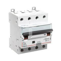 Wyłącznik różnicowo-nadprądowy 4P 25A C 0,3A typ AC P344 DX3 411207