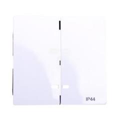 Klawisz świecznikowy przycisk 2x biały tworzywo MTN3424-0325