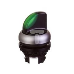 Napęd przełącznika 2 położeniowy zielony z podświetleniem bez samopowrotu M22-WLKV-G 284395