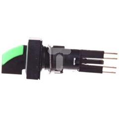 Napęd przełącznika 2 położeniowy czarny z podświetleniem bez samopowrotu Q25LWK1R-GN 040659